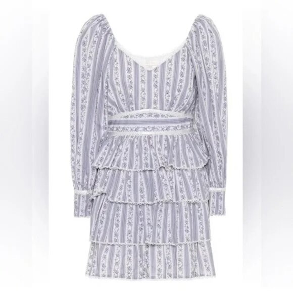 LoveShackFancy Astor Tiered Ruffle Dress Size 2 - Picture 1 of 5